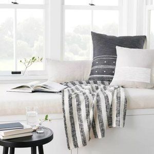 SO cozy.  Fringe Throw Blanket Railroad Gray - Hearth & Hand